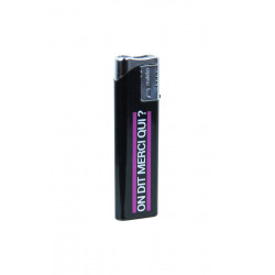 Briquet noir Jacquie et Michel