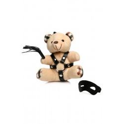 Porte-clés Teddy Bear BDSM avec martinet