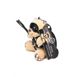 Porte-clés Teddy Bear BDSM avec martinet