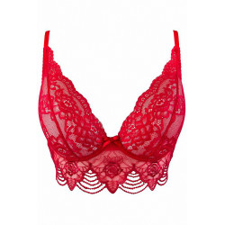 Soutien-gorge dentelle rouge V-9691 - Axami