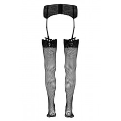 Bas résille noir - Cotelli Legwear