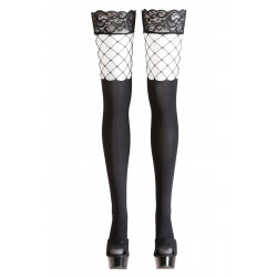 Bas autofixants opaques noir - Cotelli Legwear