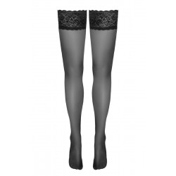 Bas autofixants noir Hold up - Cotelli Legwear