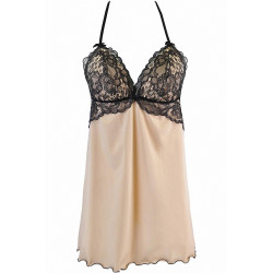 Nuisette en jersey beige V-10539 - Axami