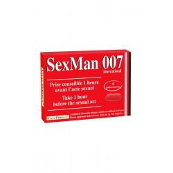 Aphrodisiaque SexMan 007 (4 gélules)