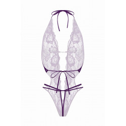 Body string ouvert Renee violet - Christine