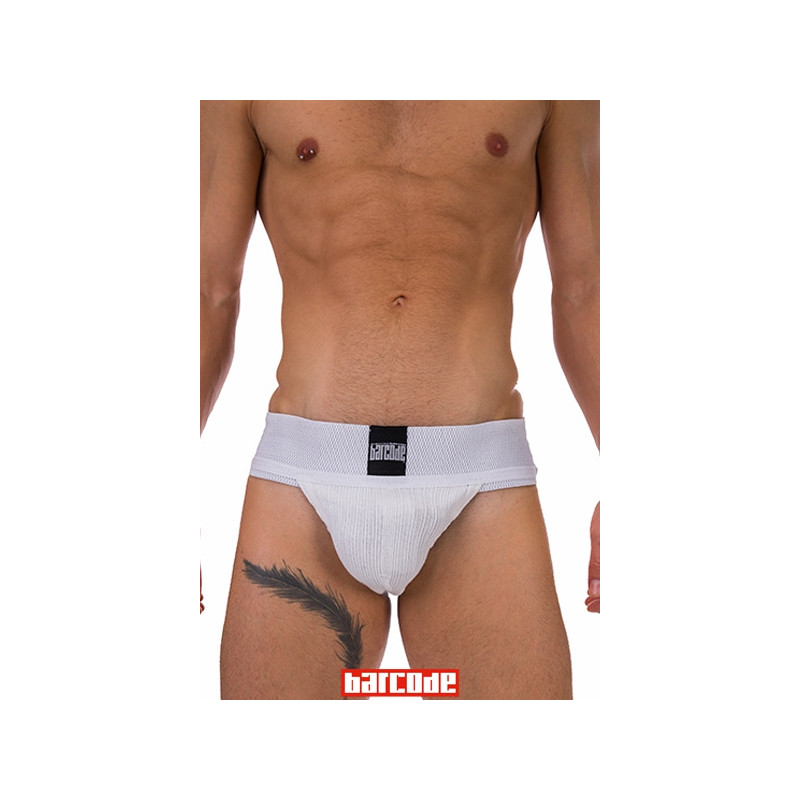 Jockstrap Sergey Basic blanc - Barcode