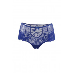 Tanga sexy bleu à laçage