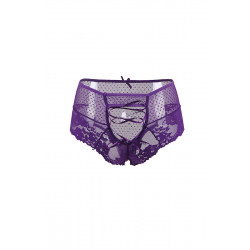 Tanga sexy pourpre à laçage