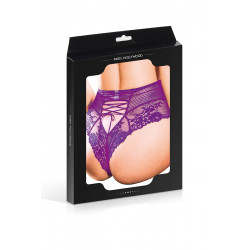 Tanga sexy pourpre à laçage