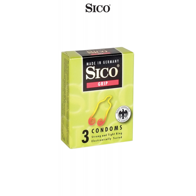 3 préservatifs Sico GRIP