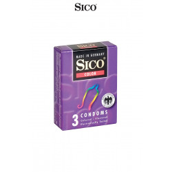 3 préservatifs Sico COLOUR