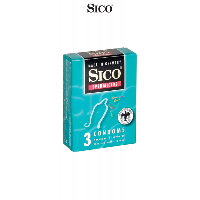 3 préservatifs Sico SPERMICIDE