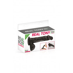 Gode réaliste 18 cm - Real Tony Noir