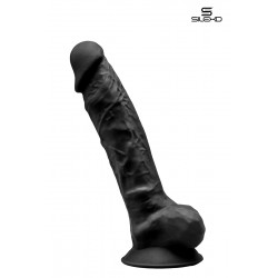 Gode double densité noir 23 cm - Modèle 1