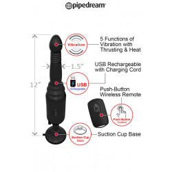 Plug anal va-et-vient télécommandé Vibrating Ass Thruster