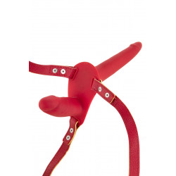 Double gode ceinture rouge - Fetish Tentation