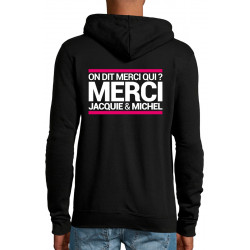 Veste à capuche J&M Merci Qui