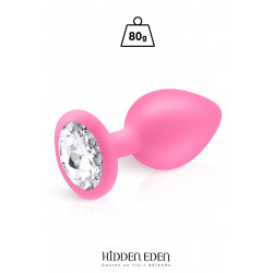 Plug bijou silicone rose L - Hidden Eden