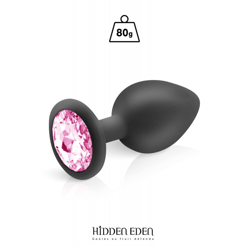 Plug bijou silicone noir L - Hidden Eden