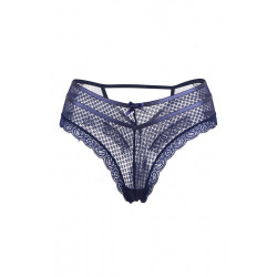 Tanga bleu dentelle - Paris Hollywood