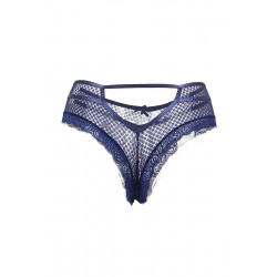 Tanga bleu dentelle - Paris Hollywood