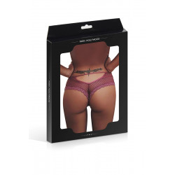 Tanga bordeaux dentelle - Paris Hollywood