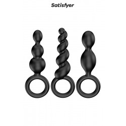 Set de 3 plugs noirs Booty Call - Satisfyer