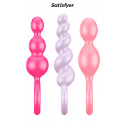 Set de 3 plugs colorés Booty Call - Satisfyer