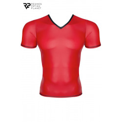 T-shirt wetlook rouge - Regnes