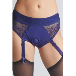 Harnais lingerie Diva (bleu) - Strap On Me