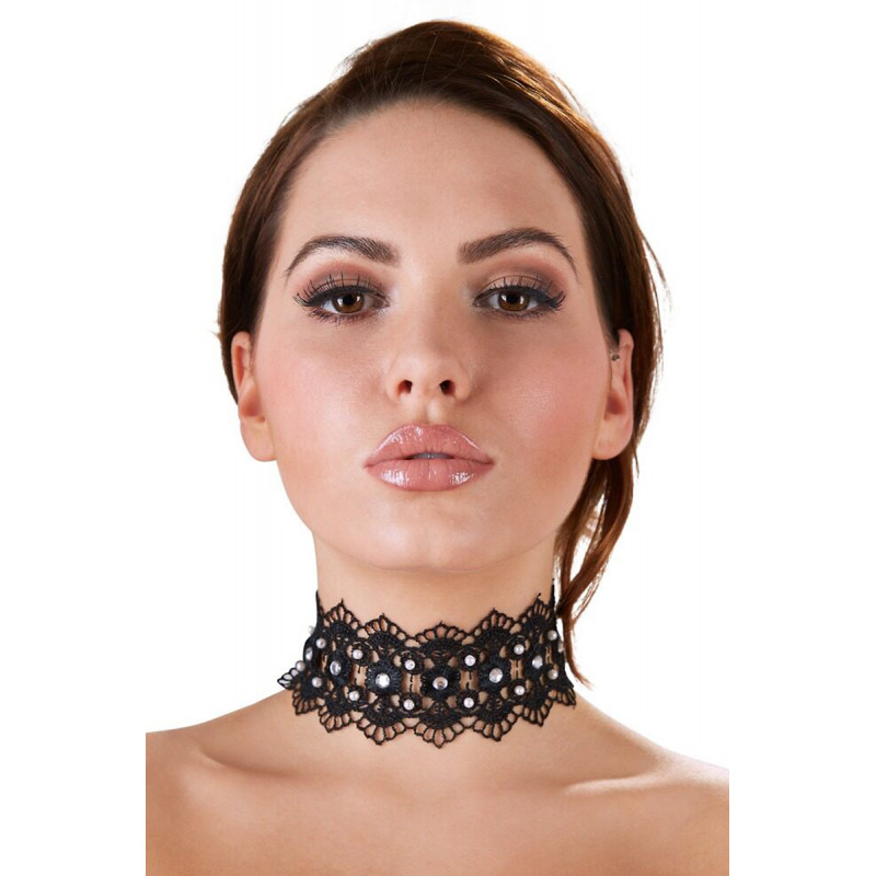 Collier brodé avec strass - Cotelli Accessoires Collier brodé avec strass - Cotelli Accessoires