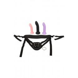 Gode ceinture avec 3 dildos inclus - You2Toys