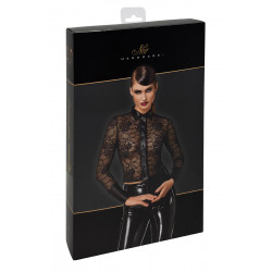 Chemise dentelle Noirelle F377 - Noir Handmade