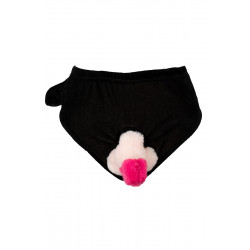 Slip avec pénis en peluche mobile Slip avec pénis en peluche mobile