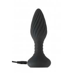 Plug anal vibrant et rotatif télécommandé - Anos