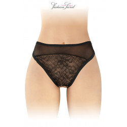 Tanga noir ouvert Ava - Fashion Secret