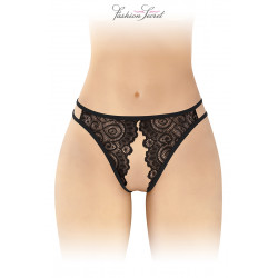 Culotte noire ouverte Annette - Fashion Secret