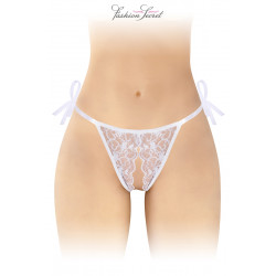 String blanc ouvert à nouer Stella - Fashion Secret