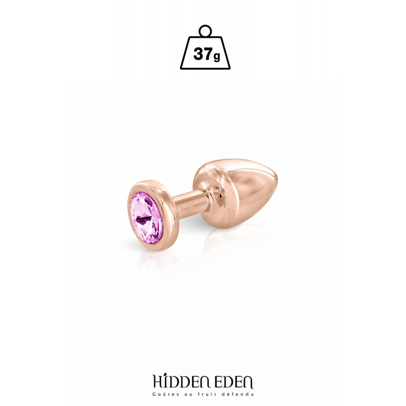 Plug bijou aluminium rose gold XS - Hidden Eden