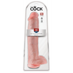 King Cock 15" avec couilles
