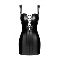 Mini robe lacée Vixen F363 - Noir Handmade