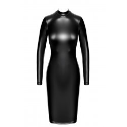 Robe fuseau Crystal F371 - Noir Handmade