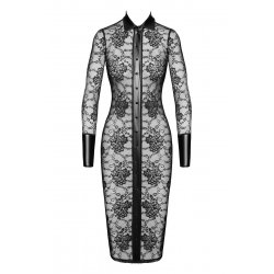 Robe fourreau Noirelle F376 - Noir Handmade