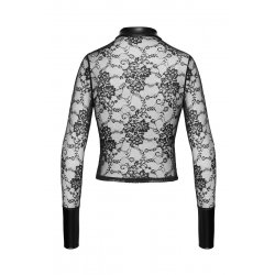 Chemise dentelle Noirelle F377 - Noir Handmade