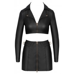 Ensemble top et jupe courte noir - Cottelli PARTY 