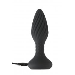 Plug anal vibrant et rotatif télécommandé - Anos