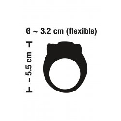 Anneau de pénis vibrant en silicone - Sweet Smile