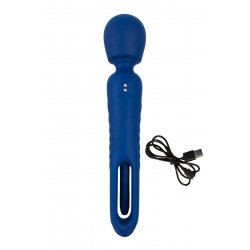 Vibro Wand réversible avec langue vibrante - Sweet Smile