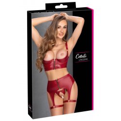 Ensemble seins nus 3 pièces Rouge - Cottelli LINGERIE
